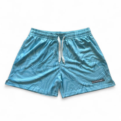 MESH SHORTS: ICE BLUE SWIRL