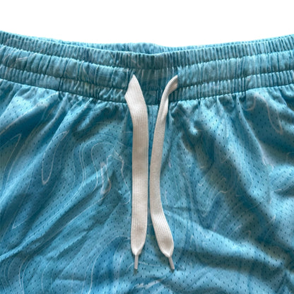 MESH SHORTS: ICE BLUE SWIRL