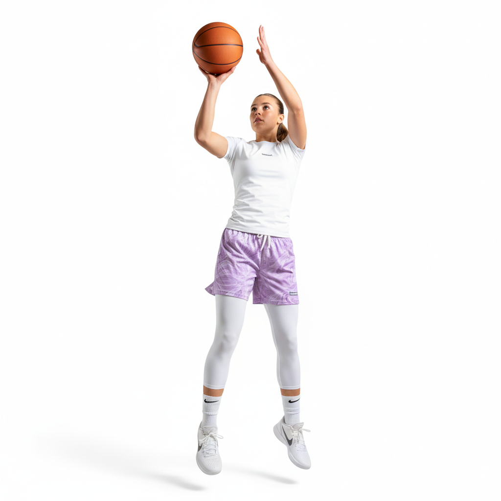 Basketbalistka 3 - kompletně bílé legíny